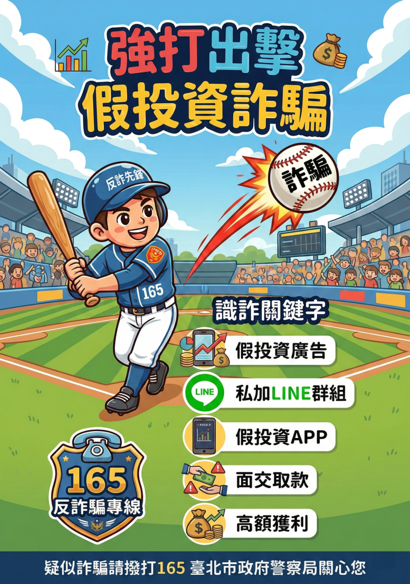 圖三台北市打詐儀表板