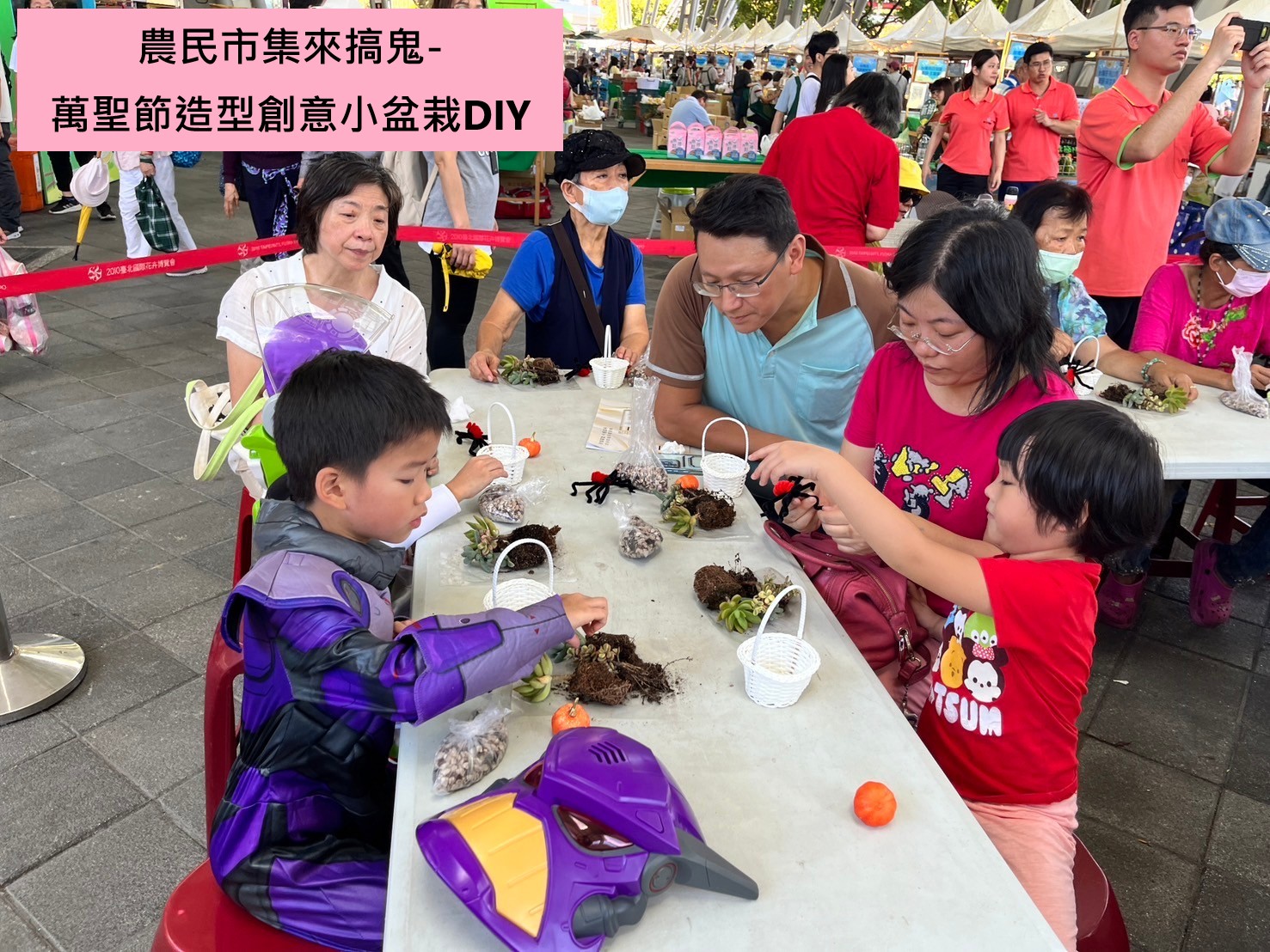 農民市集來搞鬼-萬聖節造型創意小盆栽DIY